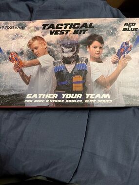 Tactical Vest Kit for Kids - Blue & Black Playset